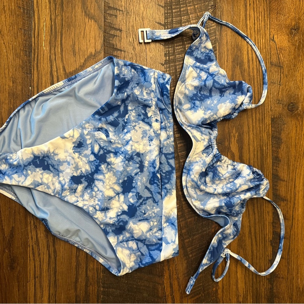 Sanctuary Blue and White Bikini Swimwear